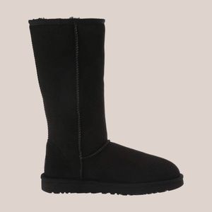 Women's UGG Classic Tall Boot, Black Suede. 1016224